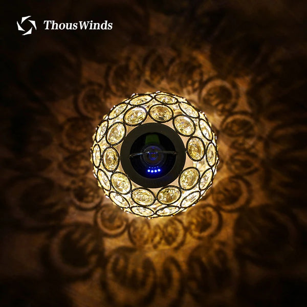 Thous Winds Goal Zero LED Light Crystal Ball Lantern Outdoor 