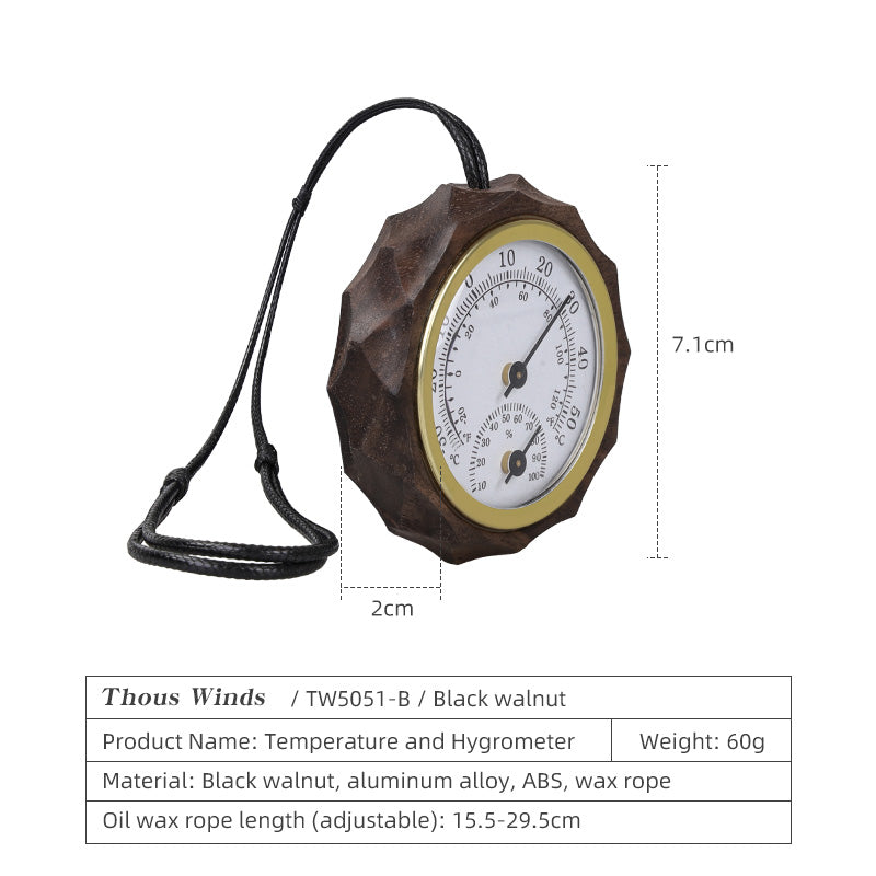 ThousWinds YAMA Wooden Thermometer Hygrometer